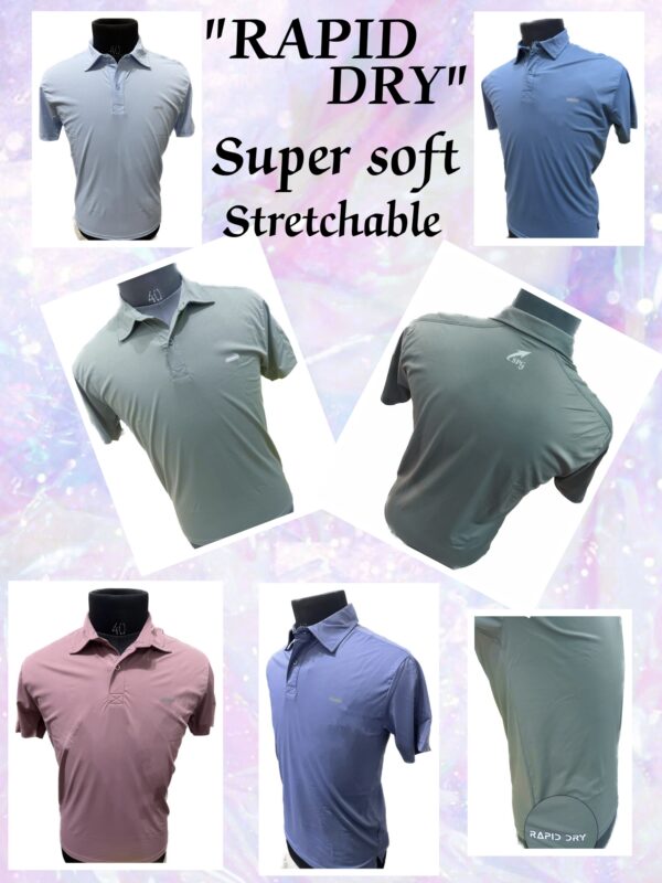T-SHIRT (RAPID-DRY). Super soft stretchable tees