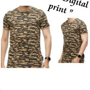 T-Shirt Digital print ( Gold Square )
