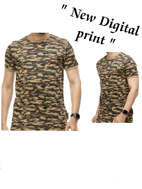 T-Shirt Digital print ( Gold Square )