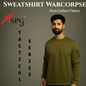 TACTICAL SWEATSHIRT R/N PURE COTTON FLEECE (WARCOP)
