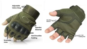 TACTICAL GLOVES FINGERLESS