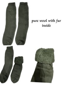 SOCKS PURE WOOL WITH FUR INSIDE