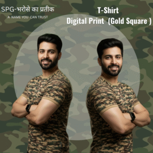 T-Shirt Digital print ( Gold Square )